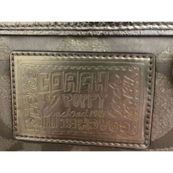 Coach Poppy Op Art Glam Signature Tote Bag - Picture 3 of 16